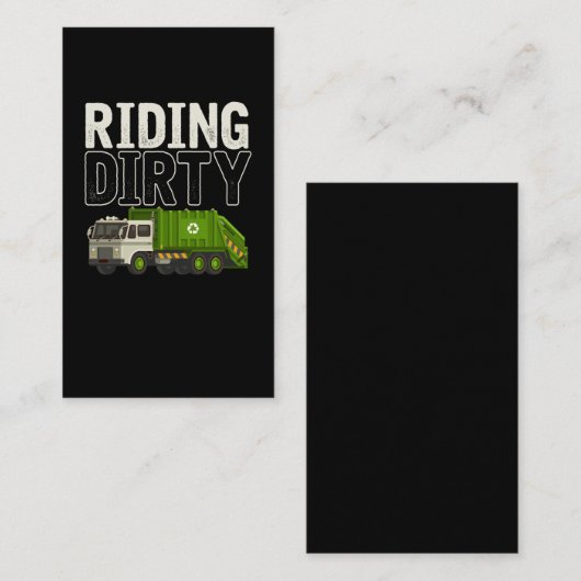 Garbage Trucker Visitekaartje (Voorkant / Achterkant)