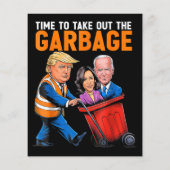 Garbage voor Trump 2024 Funny Time to Take Out Gar (Achterkant)