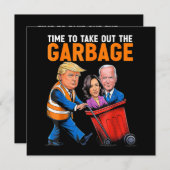 Garbage voor Trump 2024 Funny Time to Take Out Gar Bedankkaart (Voorkant / Achterkant)