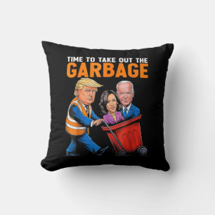 Garbage voor Trump 2024 Funny Time to Take Out Gar Kussen