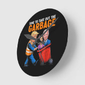 Garbage voor Trump 2024 Funny Time to Take Out Gar Ronde Klok (Hoek)