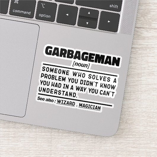 Garbageman zelfstandig naamwoord definitie afval v sticker (Detail)