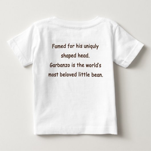Garbanzo ~ Dronkelbare Twos.Baby T-shirt (Achterkant)