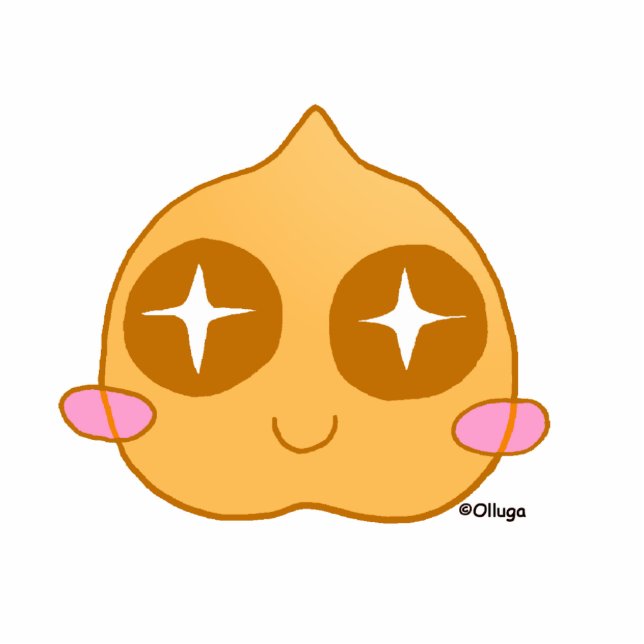 Garbanzo kawaii staand fotobeeldje  (Voorkant)