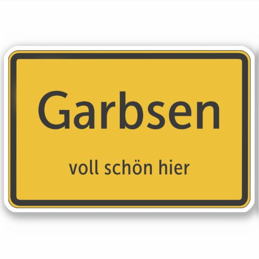 Garbsen Aufkleber Sticker Autoaufkleber (Voorkant)