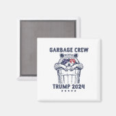 Garbyge Crew Stem Trump 2024 Grappige Republikeins Magneet (Voorkant / Achterkant)