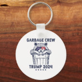 Garbyge Crew Stem Trump 2024 Grappige Republikeins Sleutelhanger (Voorkant)