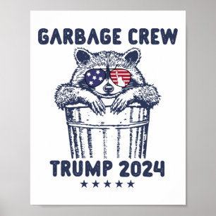 Garbyge Crew Trump Garge Man in vuilniswagen Elect Poster