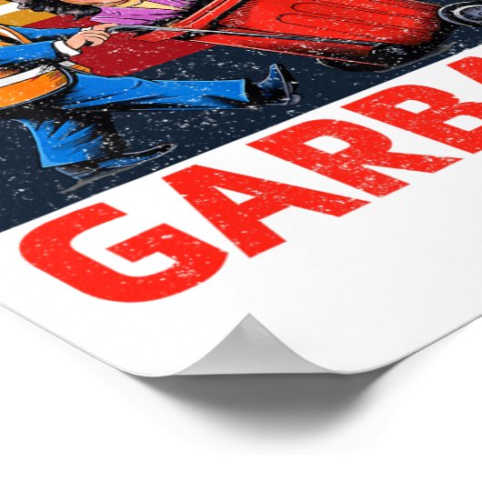 Garbyge voor Trump 2024 Grappige tijd om de Poster (Hoek)