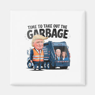 Garbyge voor Trump 2024 Grappige tijd om Garg uit Magneet