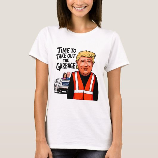 Garbyge voor Trump 2024 Grappige tijd om Garg uit T-shirt (Voorkant)