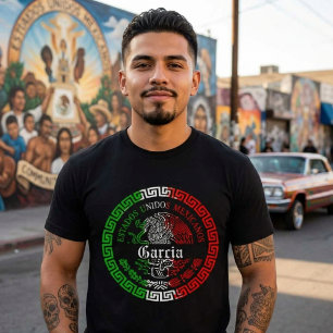 Garcia Achternaam Mexico Embleem T-shirt