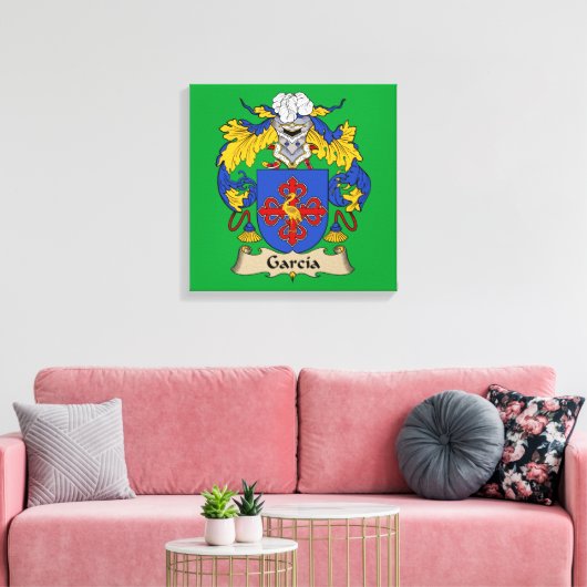 Garcia Coat of Arms Canvas Afdruk (Insitu (Woonkamer))