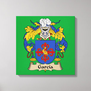 Garcia Coat of Arms Canvas Afdruk