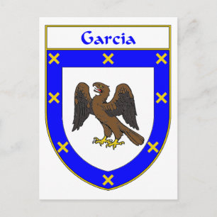 Garcia Coat of Arms/Family Crest Briefkaart