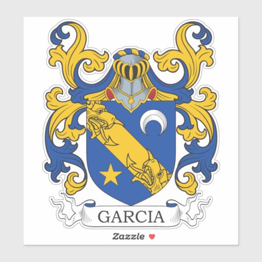 Garcia Coat of Arms Sticker (Vel)