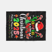 Garcia Family Christmas 2025 Matching Santa Hat Xm Fleece Deken (Voorkant (Horizontaal))