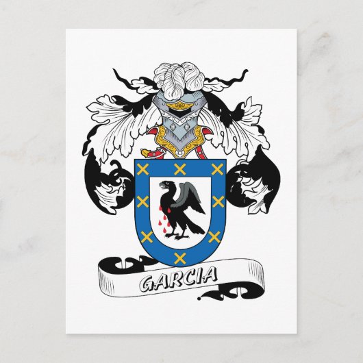 Garcia Family Crest Briefkaart (Voorkant)