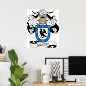 Garcia Family Crest Poster (Thuiskantoor)