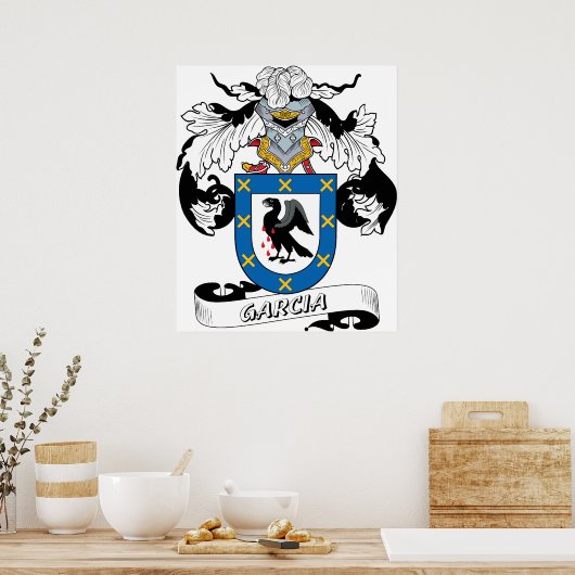 Garcia Family Crest Poster (Keuken)