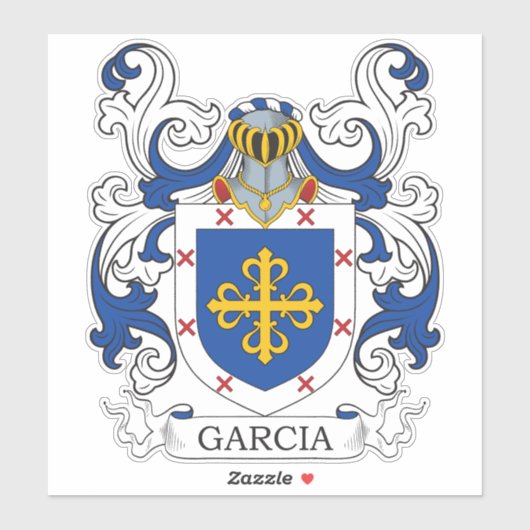 Garcia Family Crest Sticker (Vel)