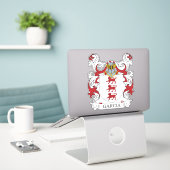 Garcia Family Crest Sticker (Laptop op bureau)