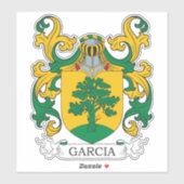 Garcia Family Crest Sticker (Vel)