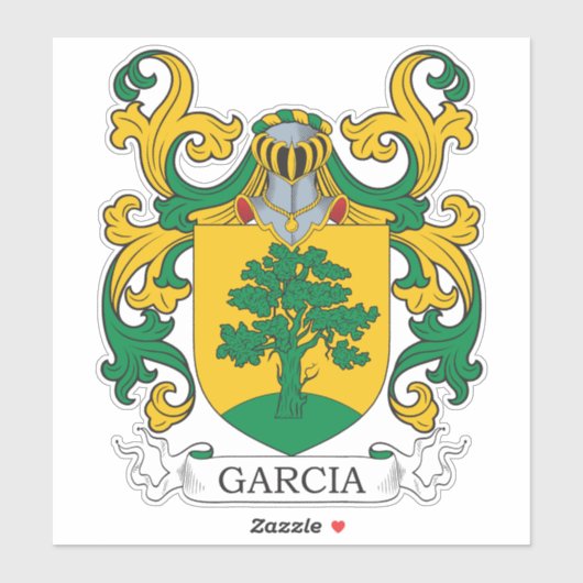 Garcia Family Crest Sticker (Vel)