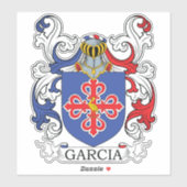 Garcia Family Crest Sticker (Vel)