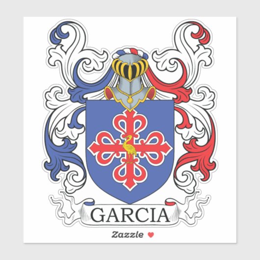 Garcia Family Crest Sticker (Vel)