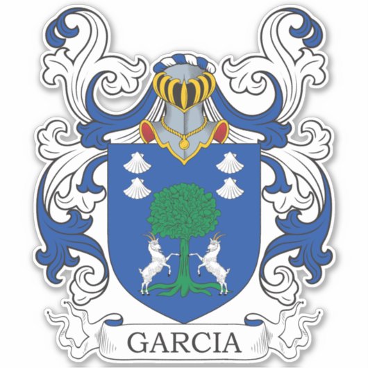Garcia Family Crest Sticker (Voorkant)