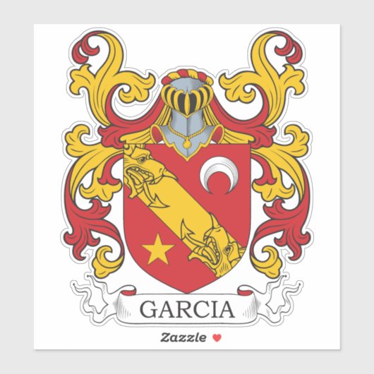 Garcia Family Crest Sticker (Vel)