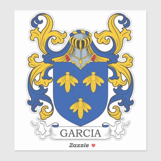 Garcia Family Crest Sticker (Vel)