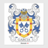 Garcia Family Crest Sticker (Vel)