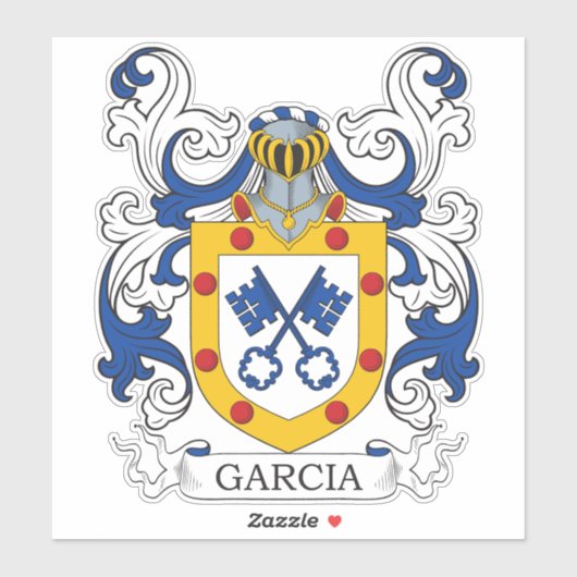 Garcia Family Crest Sticker (Vel)