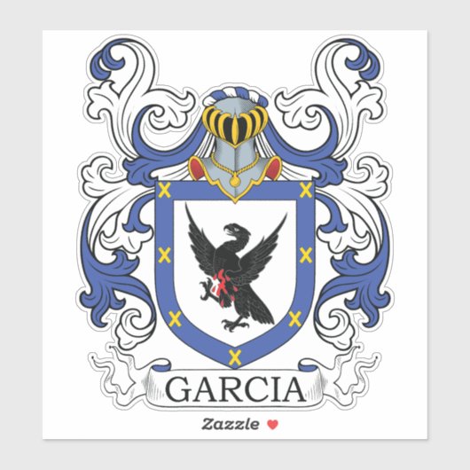 Garcia Family Crest Sticker (Vel)