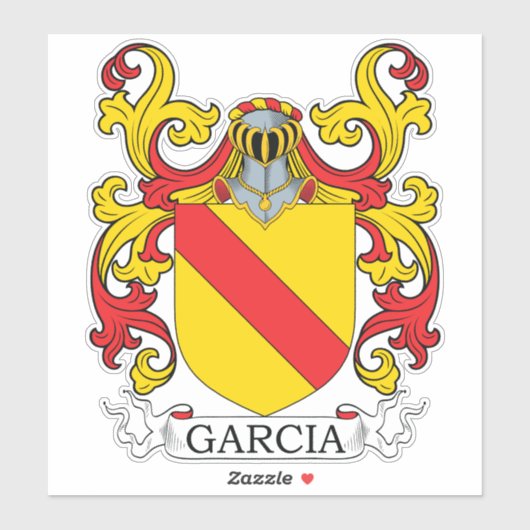 Garcia Family Crest Sticker (Vel)