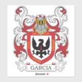 Garcia Family Crest Sticker (Vel)