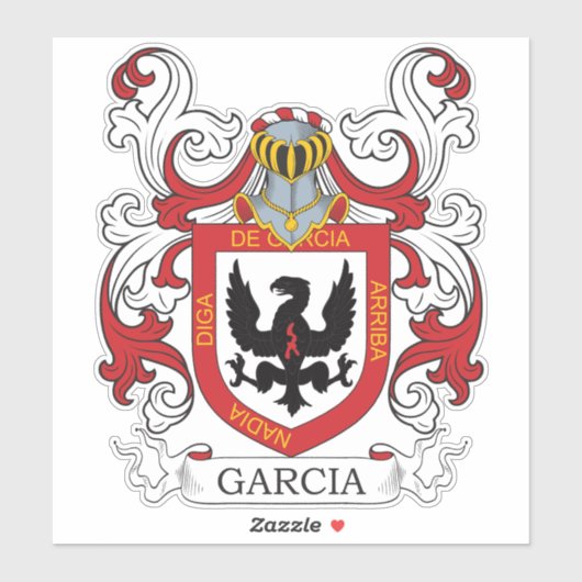 Garcia Family Crest Sticker (Vel)