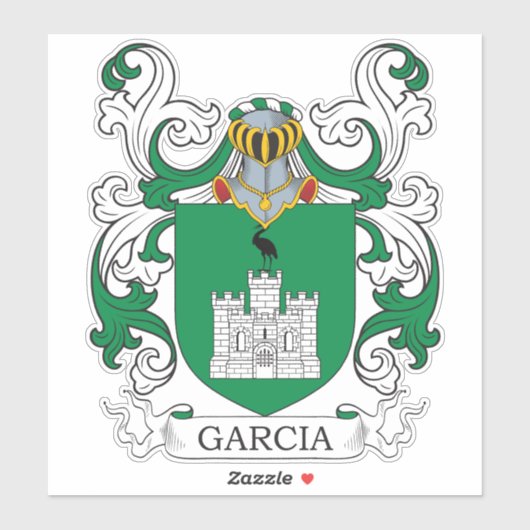 Garcia Family Crest Sticker (Vel)