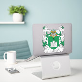 Garcia Family Crest Sticker (Laptop op bureau)