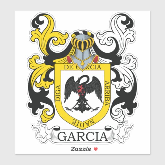 Garcia Family Crest Sticker (Vel)