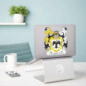 Garcia Family Crest Sticker (Laptop op bureau)