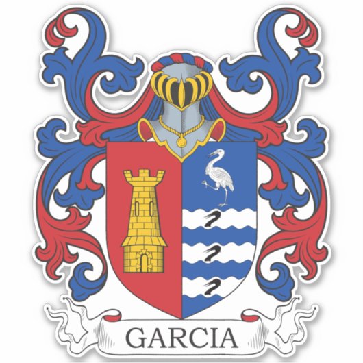 Garcia Family Crest Sticker (Voorkant)