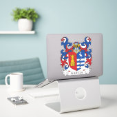 Garcia Family Crest Sticker (Laptop op bureau)