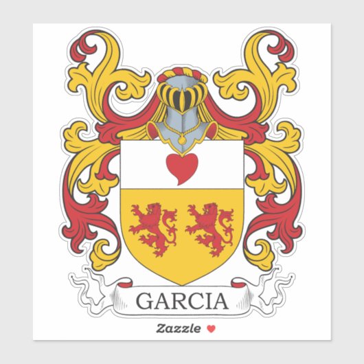 Garcia Family Crest Sticker (Vel)