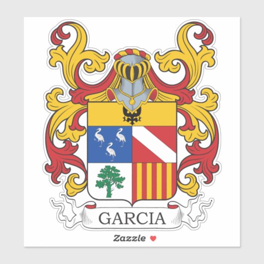 Garcia Family Crest Sticker (Vel)