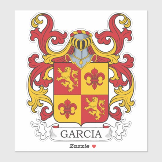 Garcia Family Crest Sticker (Vel)