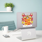 Garcia Family Crest Sticker (Laptop op bureau)