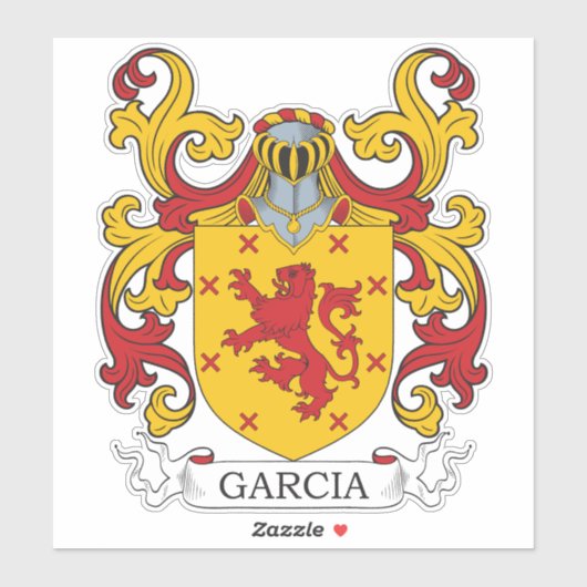 Garcia Family Crest Sticker (Vel)